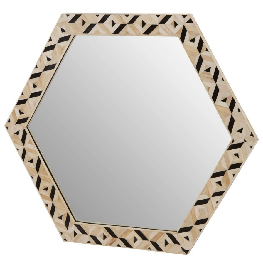 Bathe and Utility Fifty Five South Mirrors | Harlo Hexagonal Wall Mirror