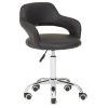 FURNITURE Premier Seating | Black Pu Home Office Chair With Curved Back