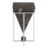 FURNITURE Fifty Five South Side Tables | Relic Small Dark Petrified Wood Side Table