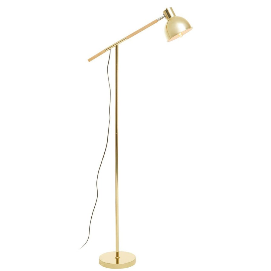 Accessories Premier Floor Lamps | Stockholm Shiny Brass Adjustable Floor Lamp