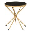 FURNITURE Fifty Five South Side Tables | Templar Black Marble Top Side Table