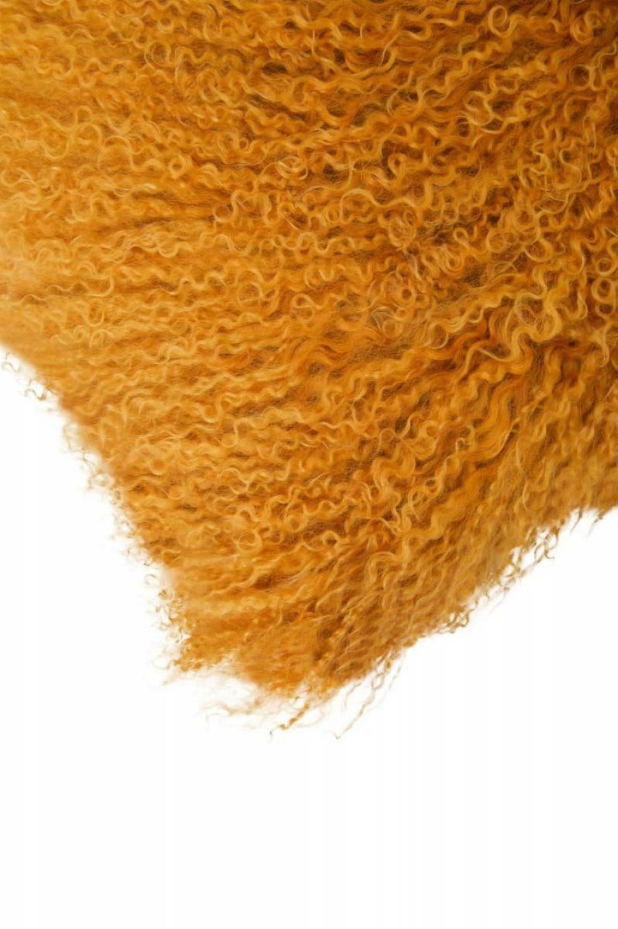 Accessories Bosie Cushions | Bosie Large Ochre Mongolian Lamb Fur Cushion