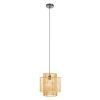 Accessories Premier Light and Ceiling Shades | Jaya Natural Rattan Overlapping Pendant Lamp