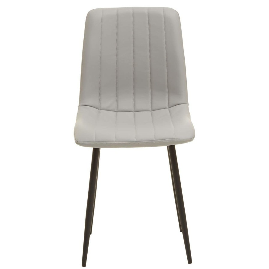 FURNITURE Premier Seating | Tiana Set Of 4 Light Grey Dining Chairs