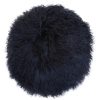 Accessories Bosie Cushions | Bosie Round Black Mongolian Fur Cushion