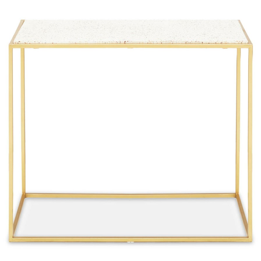 FURNITURE Fifty Five South Console Tables | Templar Gold Finish Console Table