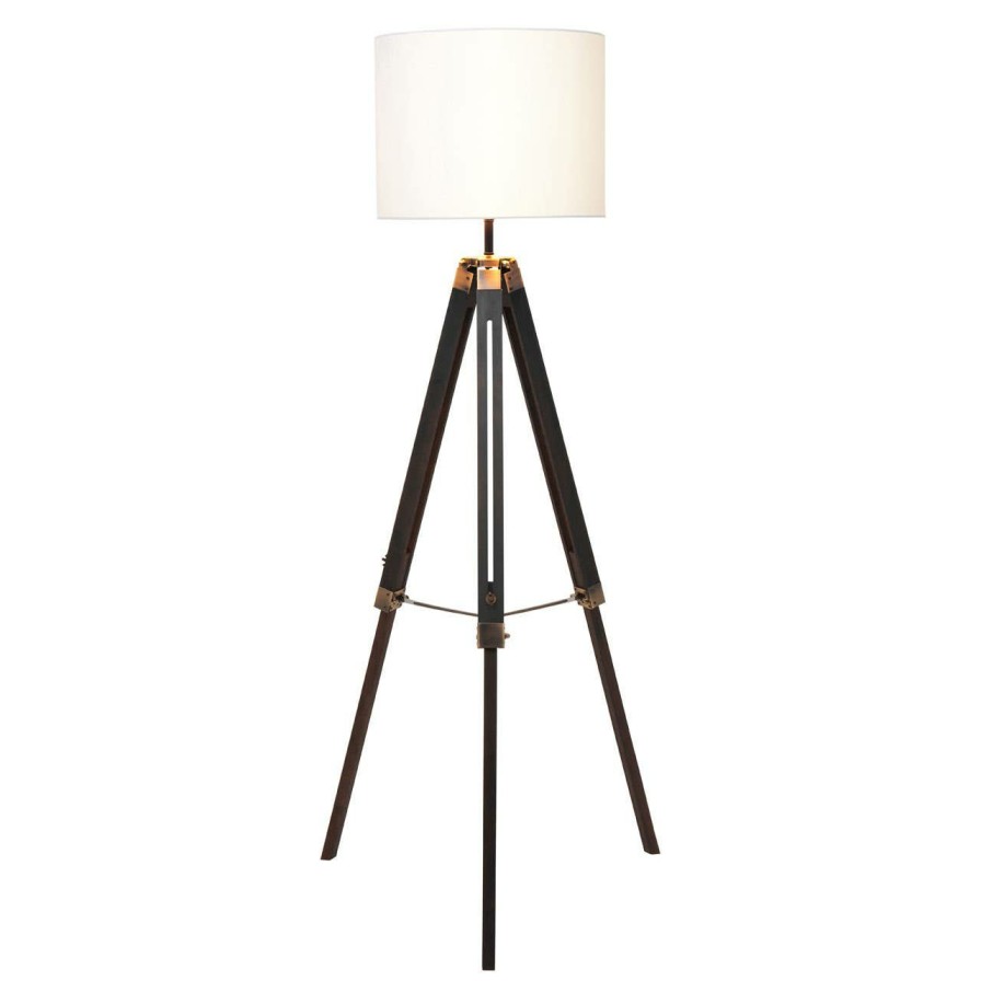 Accessories Premier Floor Lamps | Malvern Tripod Floor Lamp With Black Base