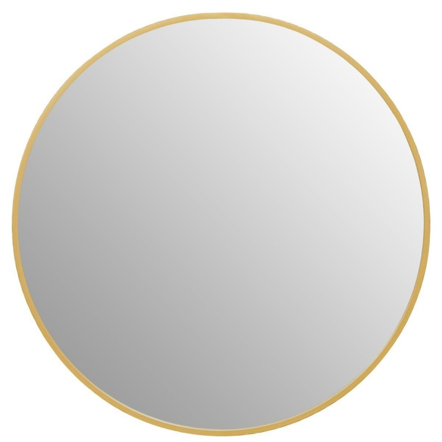 Bathe and Utility Premier Mirrors | Avento Small Round Gold Wall Mirror