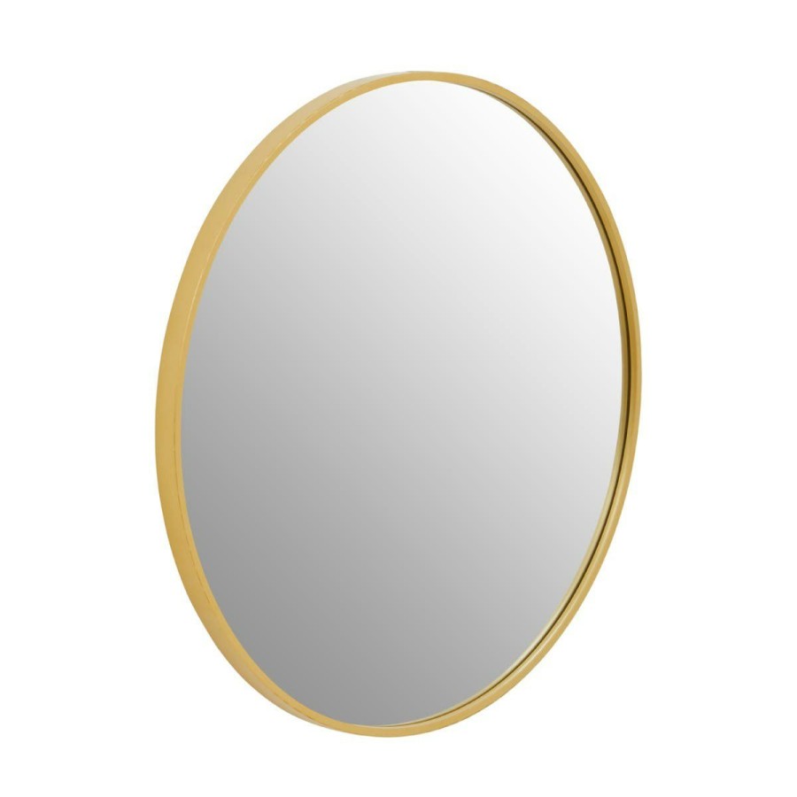 Bathe and Utility Premier Mirrors | Avento Small Round Gold Wall Mirror