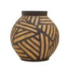 Accessories Fifty Five South Vases, Planters and Plant Stands | Darnell Round Natural And Black Planter