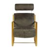 FURNITURE Fifty Five South Lounge Chairs | Hoxton Ebony Leather Lounge Chair