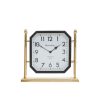 Accessories Fifty Five South Mantel Clocks | Hampstead Gold And Black Mantel Clock