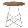 FURNITURE Premier Side Tables | District Grey Metal And Elm Wood Round Table