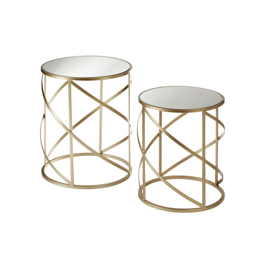 FURNITURE Premier Side Tables | Set Of 2 Avantis Swirl Frame Tables