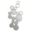 Bathe and Utility Premier Mirrors | Zariah Large Silver Multi Circle Wall Mirror