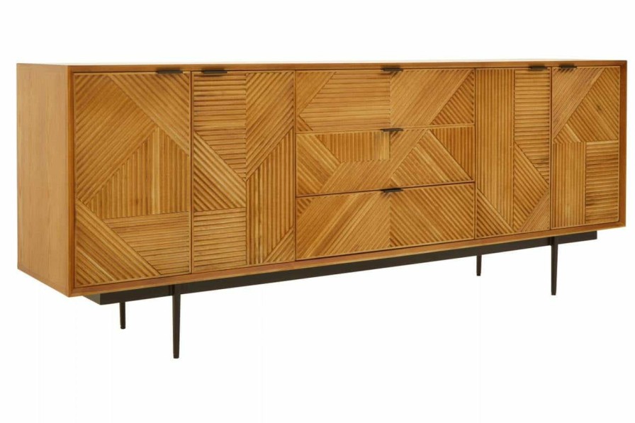 FURNITURE Fifty Five South Storage | Jakara Sideboard With Metal Legs