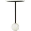 FURNITURE Fifty Five South Side Tables | Rabia White Ball Base Side Table