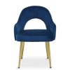 FURNITURE Premier Seating | Dani Midnight Velvet Dining Chair