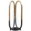 Accessories Fifty Five South Candles and Holders | Deomali Large Ombre Black And Gold Finish Candle Holder