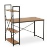 FURNITURE Premier Desks | Laxton Red Pomelo Desk With Shelves