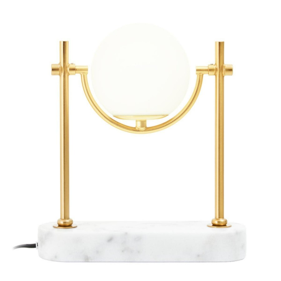 Accessories Fifty Five South Table Lamps | Zalika Marble And Gold Orb Table Lamp