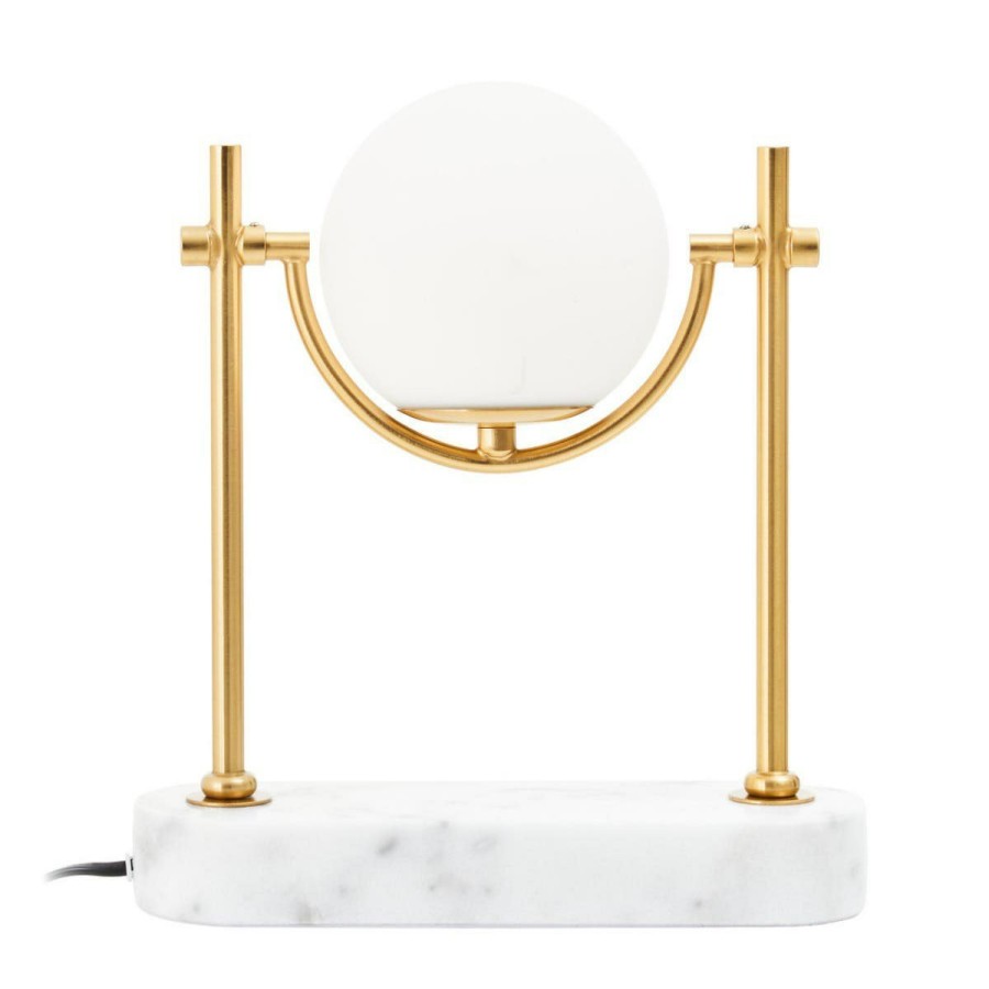 Accessories Fifty Five South Table Lamps | Zalika Marble And Gold Orb Table Lamp