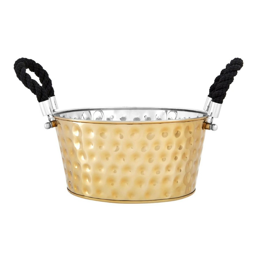 Kitchen and Dining Premier Ice Buckets | Miressa Large Gold Finish Party Bucket