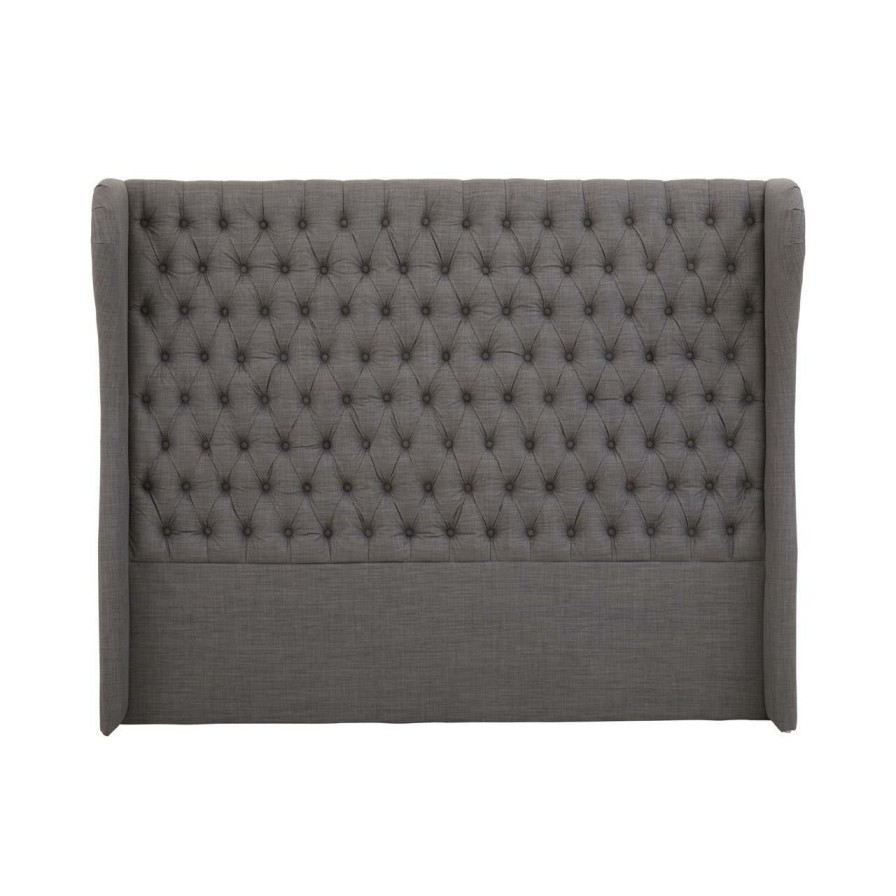 FURNITURE Fifty Five South Beds | Parkside Grey Super Kingsize Headboard