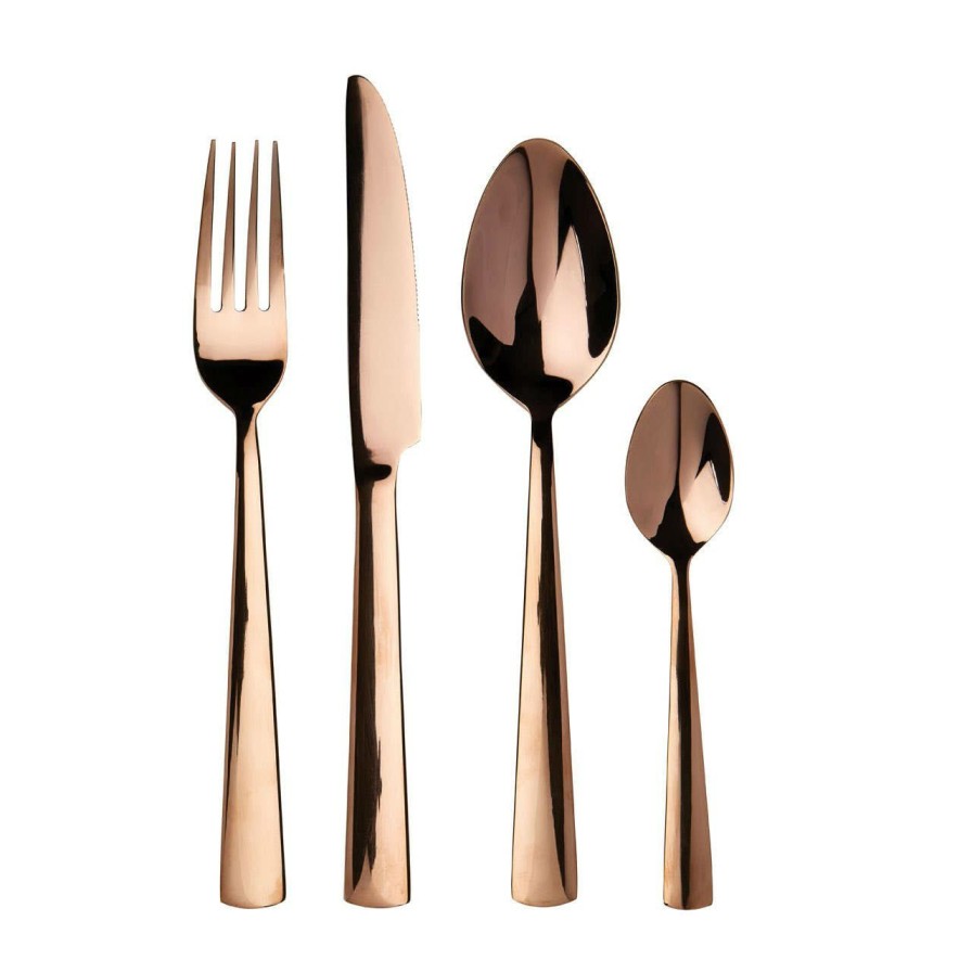 Kitchen and Dining Premier Cutlery | Avie Lustra 16Pc Rose Gold Cutlery Set