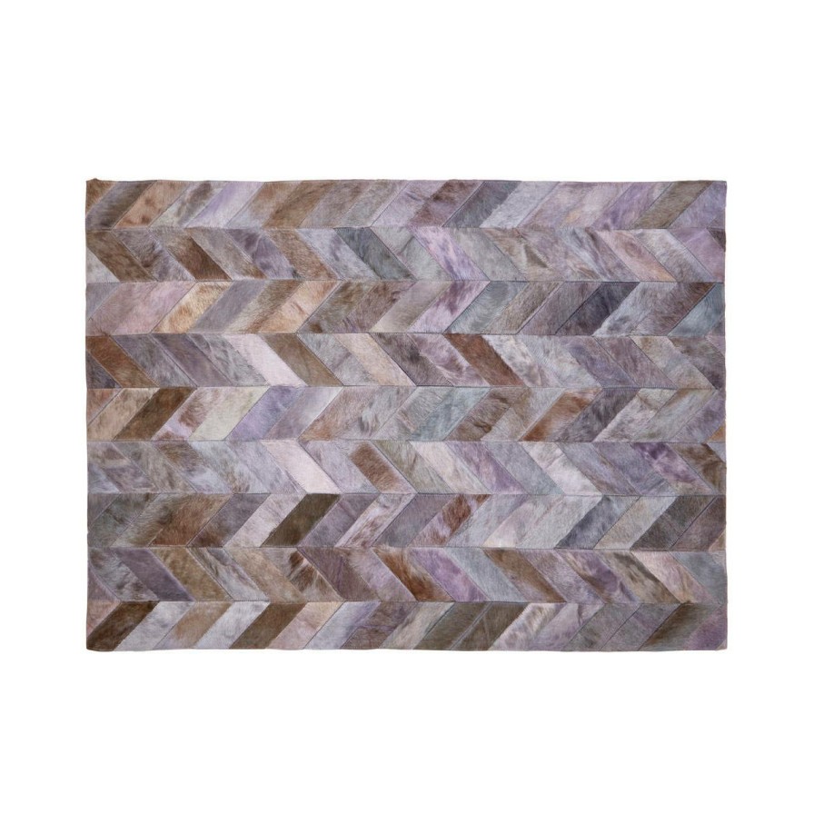 Accessories Fifty Five South Rugs | Safira Light Grey Patchwork Rug