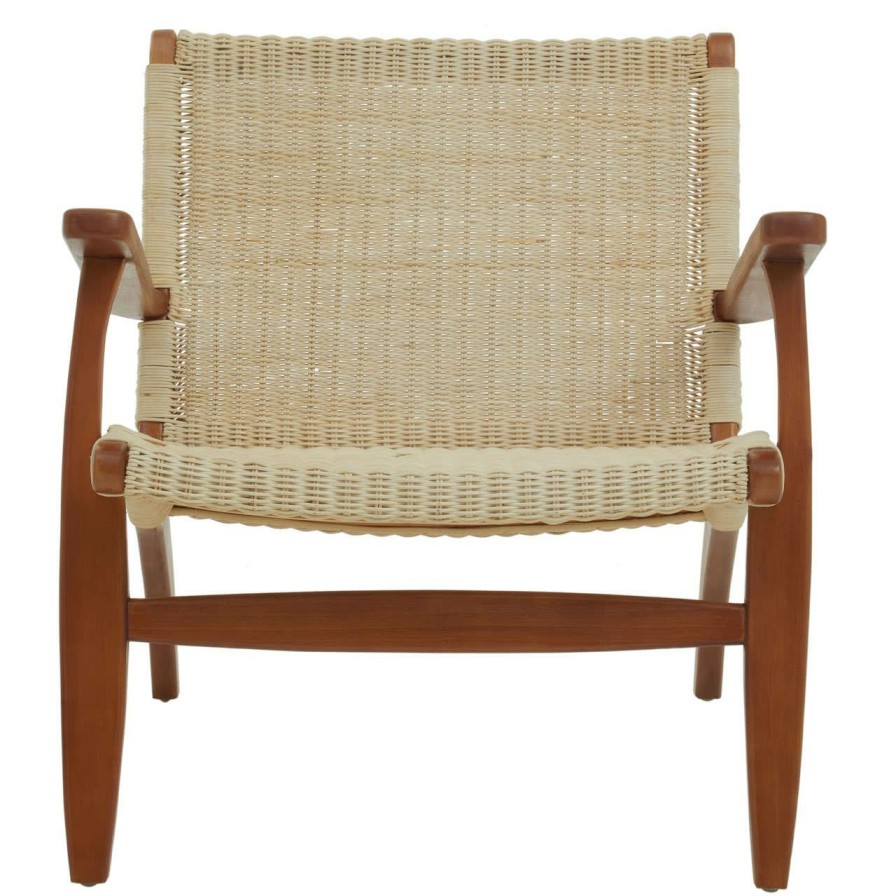 FURNITURE Fifty Five South Armchairs | Java Woven Chair In Natural Rattan