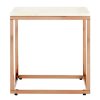 FURNITURE Premier Side Tables | Allure Square White Marble End Table