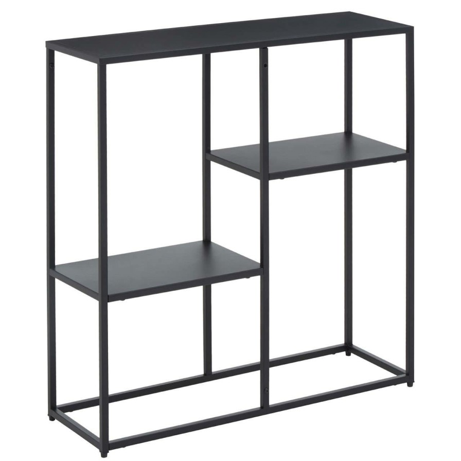 FURNITURE Premier Shelving | Acero Black Metal Multi Shelf Unit