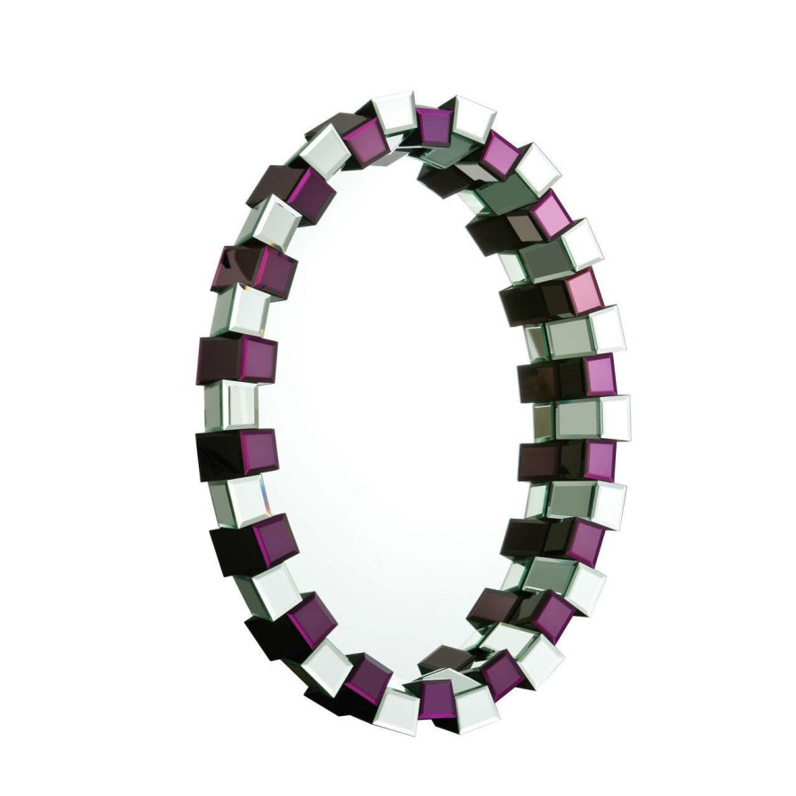 Bathe and Utility Premier Mirrors | Purple And Mirrored Glass Mirror