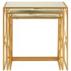 FURNITURE Premier Nesting Tables | Avantis Set Of 3 Gold Finish Nesting Side Tables