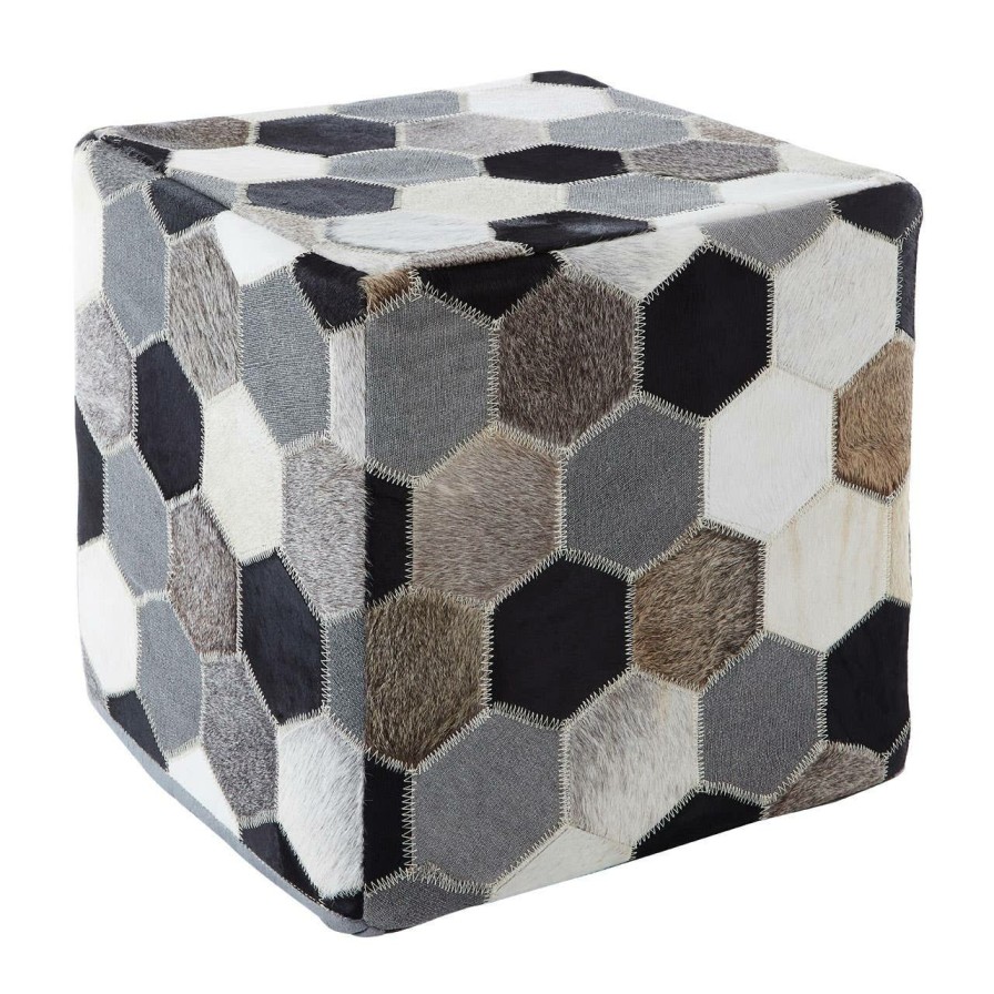 FURNITURE Bosie Pouffes | Safira Patchwork Pouffe