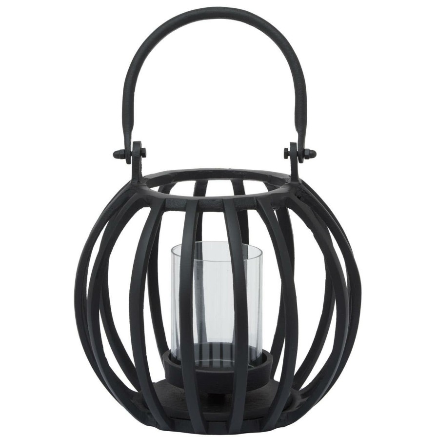 Accessories Fifty Five South Lanterns | Aura Small Matte Black Finish Lantern