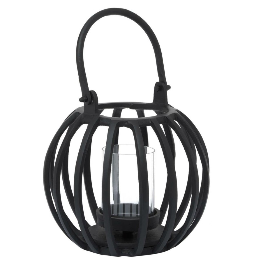 Accessories Fifty Five South Lanterns | Aura Small Matte Black Finish Lantern