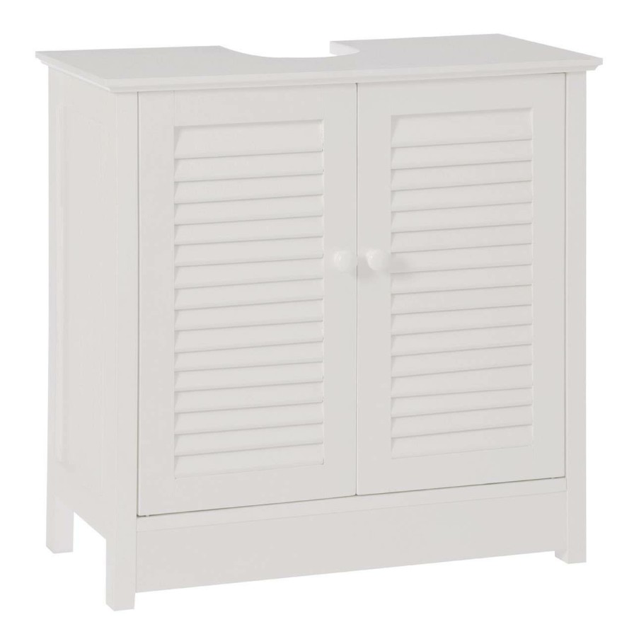 FURNITURE Premier Storage | White Wood Under Sink Bathroom Cabinet