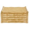 Accessories Fifty Five South Trinket Boxes and Dishes | Hiba Large Gold Finish Bamboo Effect Trinket Box