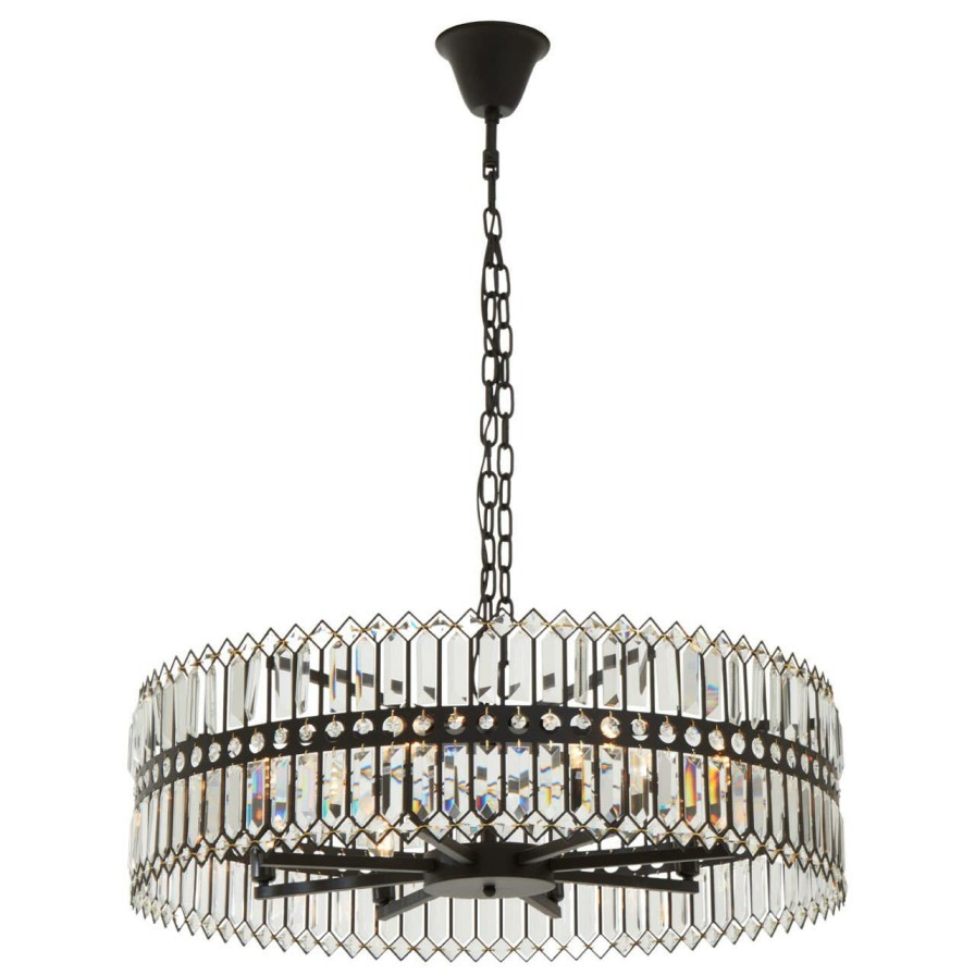 Accessories Fifty Five South Chandeliers | Babylon Eight Bulb Crystal Chandelier