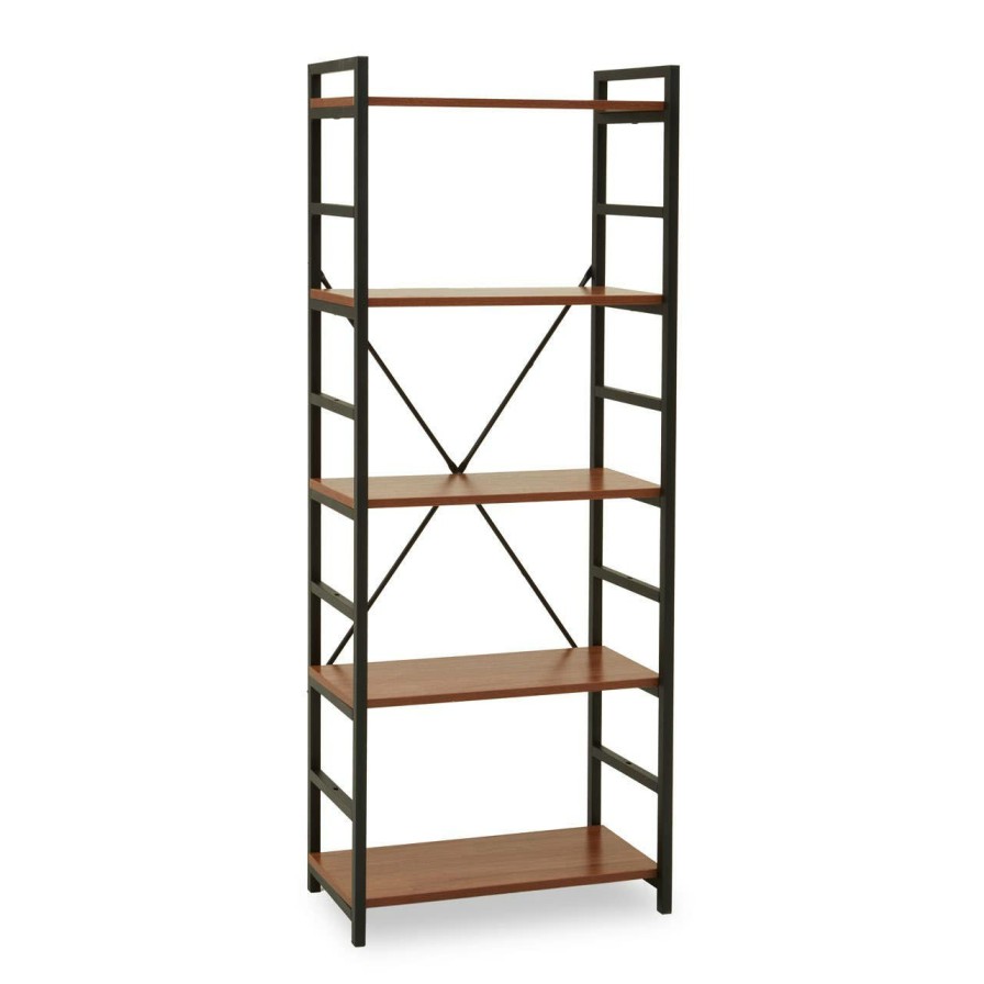 FURNITURE Premier Shelving | Laxton 5 Tier Red Pomelo Shelf Unit