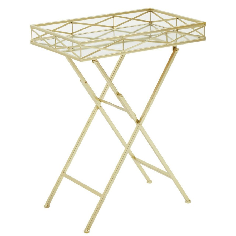 FURNITURE Premier Coffee Tables | Jolie Rectangle Gold Tray Table