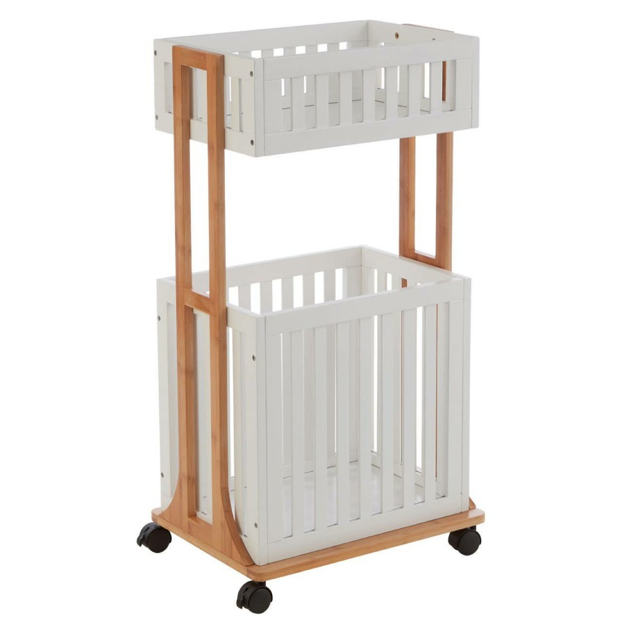 Bathe and Utility Premier Racks, Caddies and Shelf Units | Nostra 2 Tier Storage Trolley