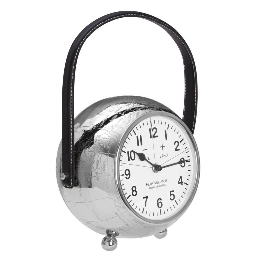 Accessories Fifty Five South Desk and Bedside Clocks | Globe Large Table Clock