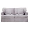 FURNITURE Fifty Five South Sofas | Ralph Two Seat Grey Velvet Sofa