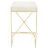 FURNITURE Fifty Five South Bar Seating | Azalea Ivory And Gold Finish Bar Stool