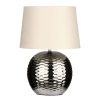 Accessories Premier Table Lamps | Beige Fabric Shade Dimple Effect Table Lamp