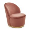 FURNITURE Fifty Five South Seating | Tamra Velvet Gold Base Chair