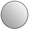 Bathe and Utility Premier Mirrors | Avento Small Round Black Iron Wall Mirror